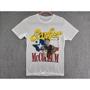 Parker McCollum Shirt Mens Small White Country Music Band Tee Texas Cowboy